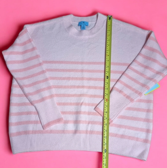🆕️ CeCe Pink Striped Oversized Sweater - Picture 7 of 7